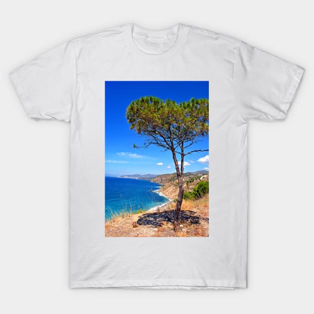 Alberquillas Beach Costa Del Sol Spain T-Shirt by AndyEvansPhotos